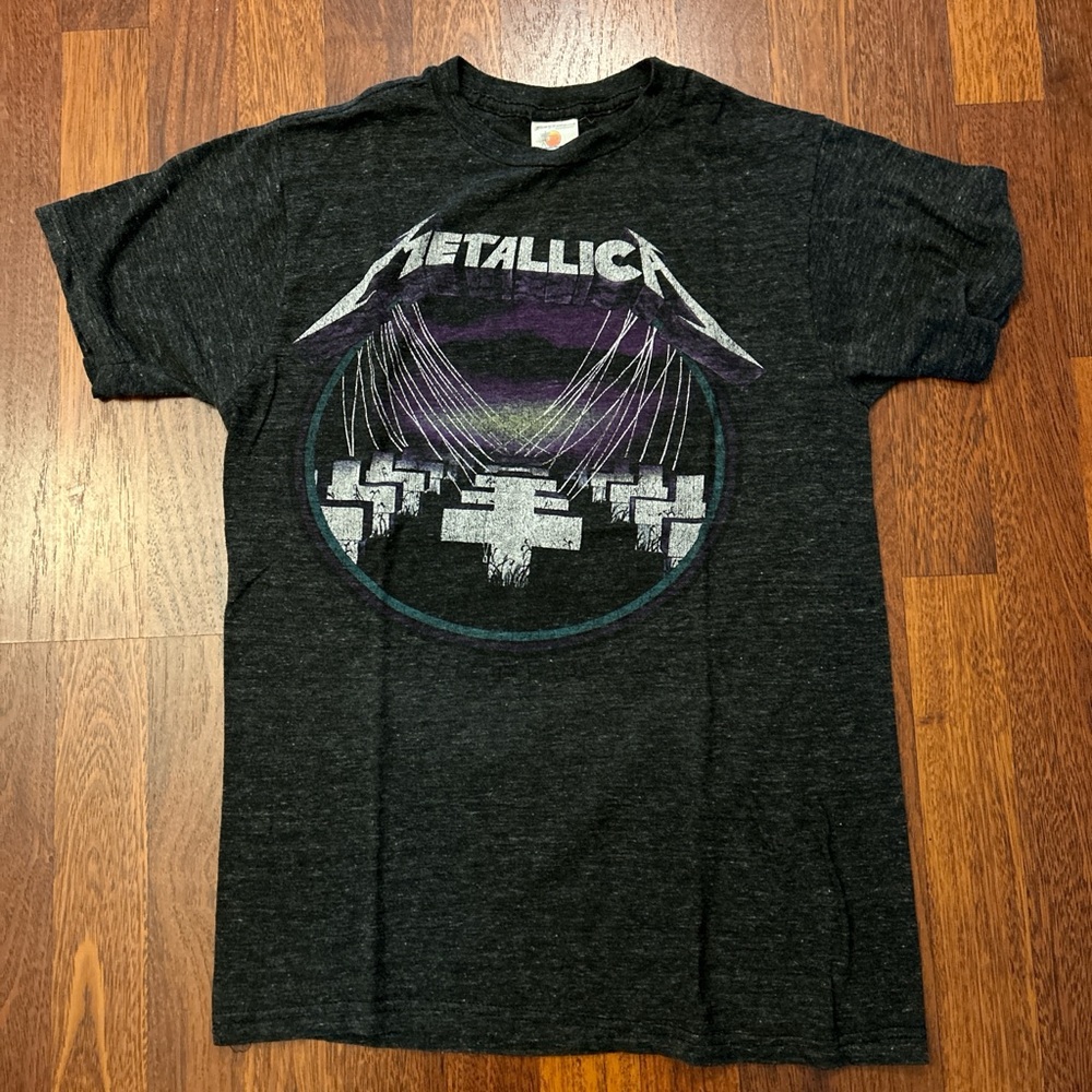 Metallica Master of Puppets Gray Graphic Tshirt Bay Island Sportswear